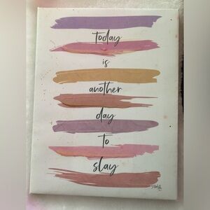 Inspirational Canvas Art with Colorful Strokes